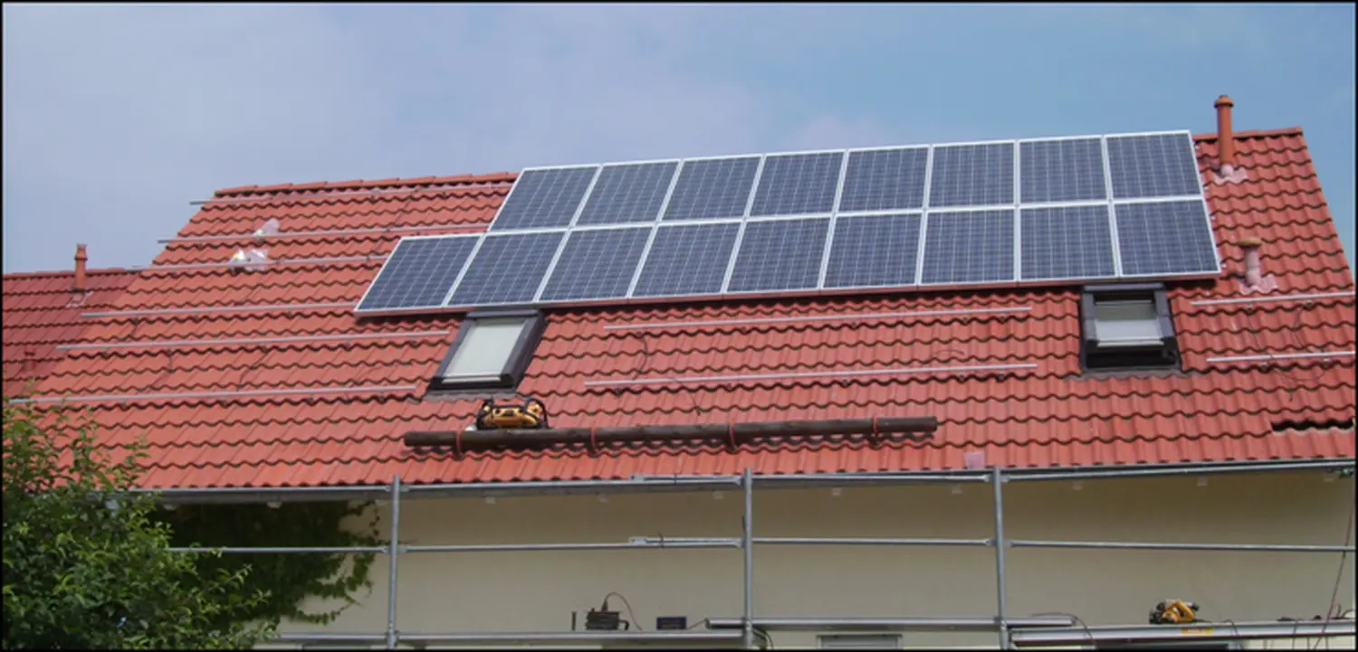 Modulfläche vom Solarzentrum Thüringen